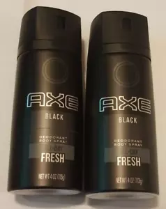 NEW 2 Pack AXE Black Scent Deodorat Body Spray All Day Fresh 4 Oz/Each - Picture 1 of 1