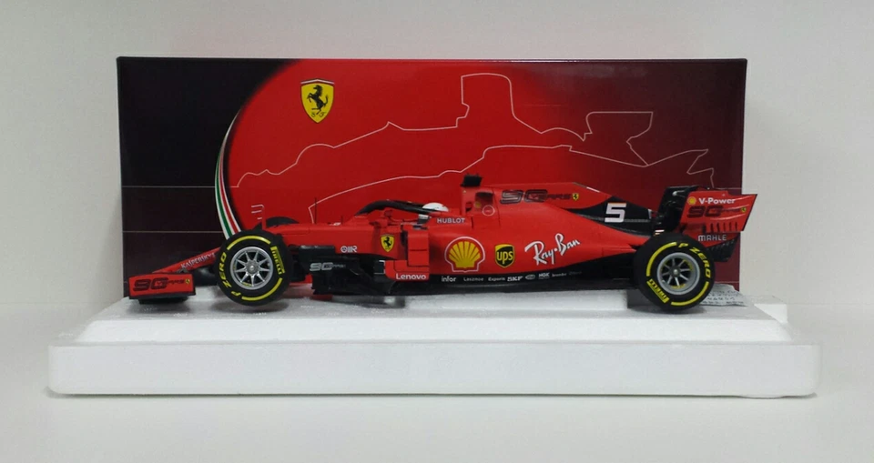 BBR 1/18 MODELLINO AUTO F1 FERRARI SF90 VETTEL 2019 DIECAST MODELLISMO STATICO - Immagine 1 di 4