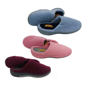 Ladies Slippers Lorella Huggs Slide Scuff Soft Cushioned Solid Sole