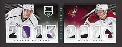 2013-14 Panini Playbook Double Rookie Classbook Patches T. Pearson/L. Lessio /25 - Image 1 of 2