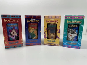 JUEGO DE 4 VASOS POCAHONTAS BURGER KING WALT DISNEY 1994 SERIE COLECCIONISTA - Imagen 1 de 10