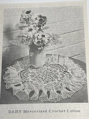 Lily Rock Rose Ruffle Doily Crochet Pattern D11 - Image 1 of 4