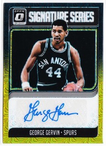 2018-19 Panini Donruss Optic George Gervin Signature Series Black Gold 8 /2