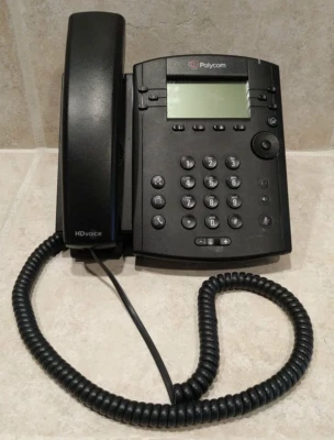 Polycom VVX 300 VoIP PoE 6 Line Business Phone Base Headset  Stand QTY Discount - Image 1 of 4