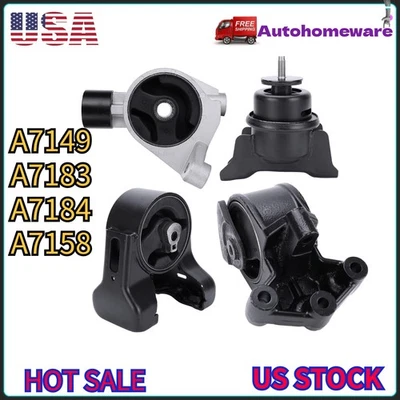 4Pcs Engine Motor & Transmission Mount for Hyundai Entourage 2007-10 Kia Sedona Foto 1 de 4