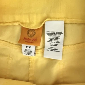Capris Pull On Amarillo Limón Rubí Rd 16W - Imagen 1 de 5
