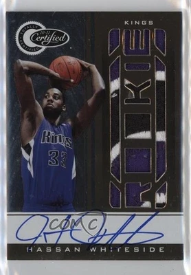 2010 Totally Certified Gold Signatures /25 Hassan Whiteside #182 Rookie Auto RC - Image 1 of 2