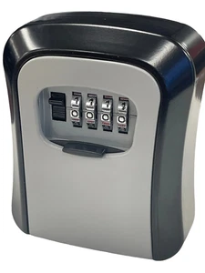 Key Safe Box Wall Mounted Weatherproof 4 Digit Combination Secure Indoor Outdoor - Picture 1 of 7
