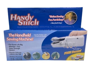 Handy Stitch Small Mini Portable Handheld Cordless Electric Sewing Machine - Picture 1 of 11