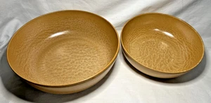 Ellingers #120 and #100 Agatized Wood Bowls 9" and 11" USA Vintage Wisconson - Picture 1 of 13