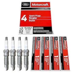 4 OEM Genuine Motorcraft Platinum Spark Plug SP-509-X HJFS24FPX Ford 4.6 5.4 6.8 - Picture 1 of 7