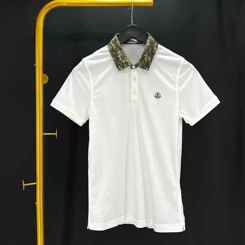 T shirt Moncler manica corta con colletto mimetico 101537256