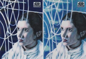 Star Wars 2021 cromado Galaxy Base y refractor #73 Princesa Leia - Imagen 1 de 1