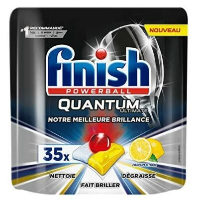 Finish Pastilles Lave-Vaisselle Powerball Quantum Ultimate Citron 35 - Bild 1 von 4