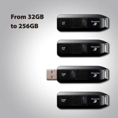 Patriot X3 32GB 64GB 128GB 256GB USB 3.2 Capless Slider Flash Drive Memory Stick - Image 1 of 4