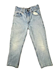 Three Star Denim Girls Jeans Size 9 25x23 - worn with some wear issues - fair - Picture 1 of 13