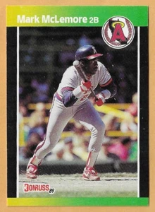Mark McLemore Angels #94 sin punto inc - Donruss casi nuevo-como nuevo 1989 - Imagen 1 de 2
