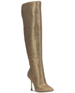 I.N.C. Botas por encima de la rodilla International Concepts Gold Saveria para mujer 7,5 M - Imagen 1 de 1