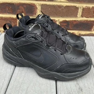 Nike Air Monarch IV Herren 11 4E Extra Weite Schuhe Dreifach Schwarz Leder Dad Sneaker - Bild 1 von 12