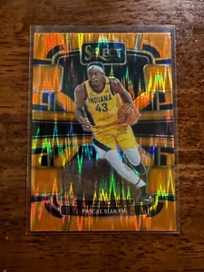 2023-24 Panini Select - Concourse Pascal Siakam #8 Orange Flash Prizm Pacers - Picture 1 of 3