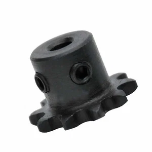 #25 piñón de cadena 9T-40T orificio dental 5 mm-12 mm paso 6,35 mm para cadena de rodillos #25 - Imagen 1 de 5