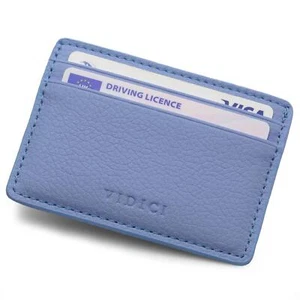 Vidici Veganes Exekutive Kartenhalter Brieftasche in Blau - Picture 1 of 1