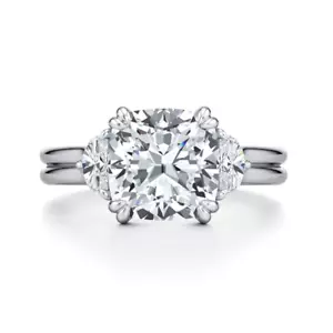 950 Platinum Engagement Ring Cushion 1.40 Carat IGI GIA Lab Created Diamond - Picture 1 of 10