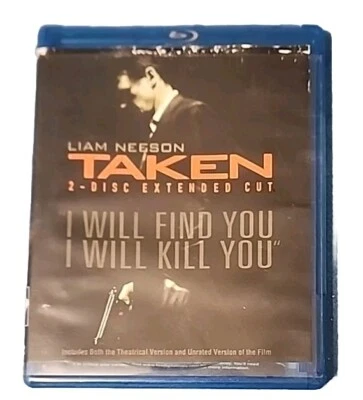 Taken 2008 DVD 2 Discs Disc Extended Theatrical Movie Liam Neeson Blu-Ray - Image 1 of 4