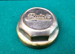 1920s Buick Chrome Plated Brass Threaded Center Hub Grease Cap, 3-1/2" OD - Picture 1 of 6