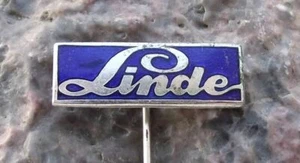 Vintage Linde AG Gas Energy Chemical Company German Germany Logo Pin Badge - Picture 1 of 2