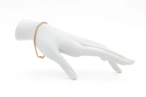 Brazalete de tenis de diamantes y oro rosa de 14 k 1,68 ctw - Imagen 1 de 7