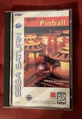 Hyper 3-D Pinball (Sega Saturn - 1996) Original Complete CIB Game w/ Reg Card - Image 1 of 4