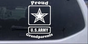 Proud Army Grandparents Star Car or Truck Window Laptop Decal Sticker - Picture 1 of 32