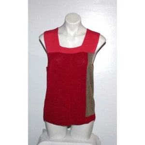 NWT COLDWATER CREEK Women's Color Block Tank Sweater Vest Size XL - Picture 1 of 3