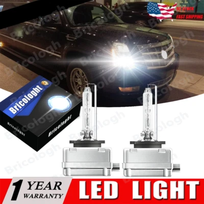 For Cadillac Escalade 2007-2014 D1S HID Headlight Hi&Low Beam 6000K Bulbs Set 2 - Image 1 of 4