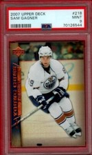 2007-08 UPPER DECK SAM GAGNER YOUNG GUNS ROOKIE #218 PSA 9 MINT UD RC YG GC