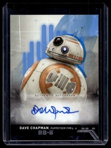 Dave Chapman BB-8 /99 Auto 2019 Topps Star Wars Rise of Skywalker Autograph