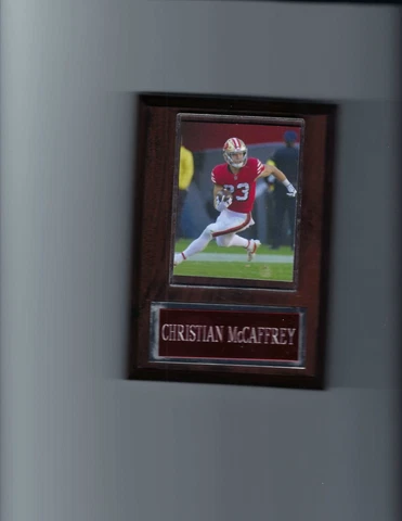 CHRISTIAN McCAFFREY PLAQUE SAN FRANCISCO 49ers FORTY NINERS FOOTBALL NFL Cover