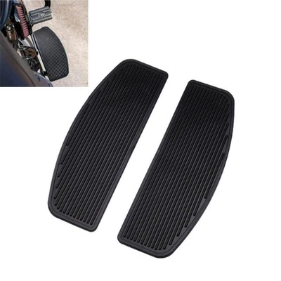 Tableros de piso del conductor delantero estriberas de goma aptos para Harley Touring Electra Glide Foto 1 de 4