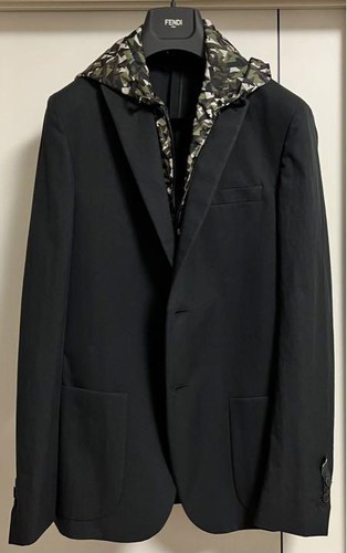 Giacca mimetica con cappuccio Final Fendi