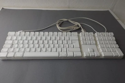 Apple Keyboard USB Tastatur QWERTZ A1048 Weiß, RETRO, Designklassiker DEUTSCH - Bild 1 von 4