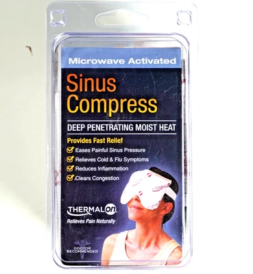 Adesivo térmico para compressa sinusal penetração profunda calor úmido ativado por microondas - Imagem 1 de 4