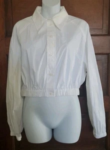 CAMISA ELÁSTICA RECORTADA BLANCA COS NUEVA CON ETIQUETAS TALLA US 10 - Imagen 1 de 4