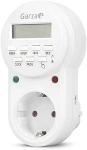 Garza - Enchufe Temporizador Programador Digital, Programable 24 Blanco - Imagen 1 de 8