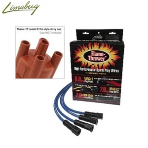Classic Type 1 009 / 034 Pertronix Blue 8mm Flamethrower HT Ignition Leads VW - Picture 1 of 1