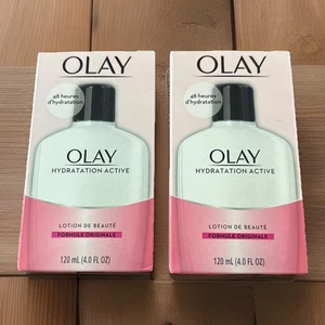 LOTTO DI 2 OLAY Active Hydrating Beauty Fluido Lozione - Originali - 120 ml / 4,0 oz - Foto 1 di 4
