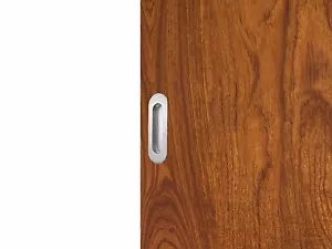 Manija de puerta corredera de madera de acero inoxidable ovalada empotrada empotrada pieza de herrajes - Imagen 1 de 12