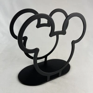Disney Store Mickey Mouse Icon Logo Napkin Letter Holder Black Metal - Picture 1 of 7