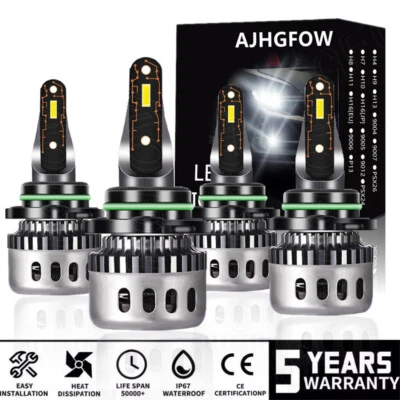 Faro LED brillante bombillas altas/bajas para Mazda 929 sedán base 4 puertas 3,0 L 1992-1995 Foto 1 de 4