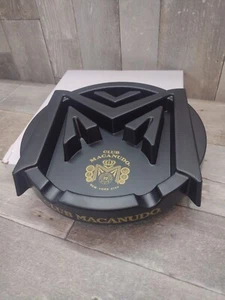 New CLUB MACANUDO CIGAR ASHTRAY! LARGE 9" SIZE! UNIQUE 3-D DESIGN! NEW IN BOX - Picture 1 of 5